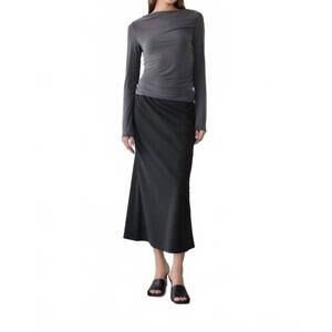 NEW ALL : ROW ginny a-line bias skirt in black